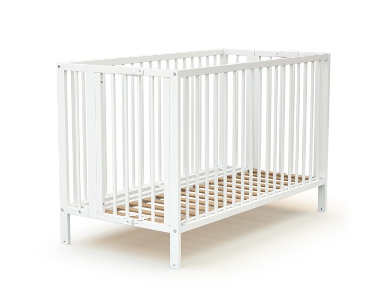 Lit bébé pliant en bois ESSENTIEL 60 x 120 cm