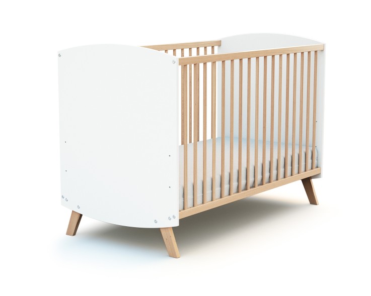 Lit bébé en bois SCANDINAVE 60 x 120 cm