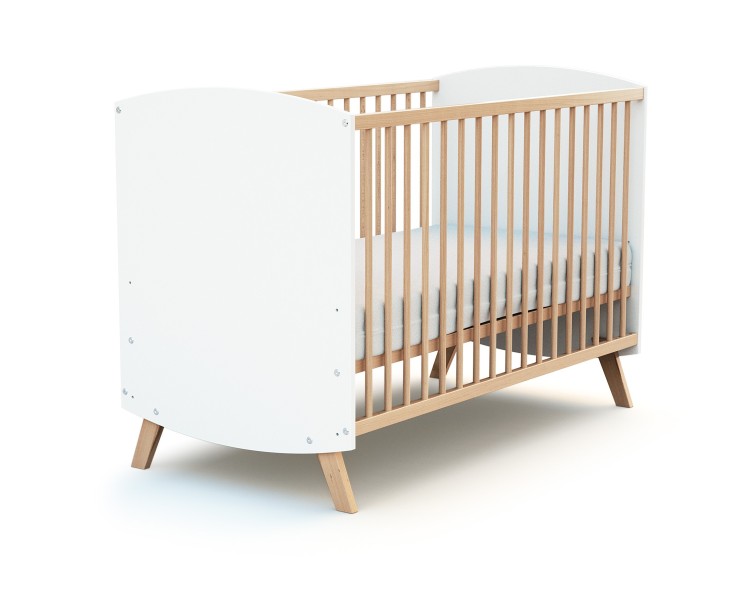 Lit bébé en bois SCANDINAVE 60 x 120 cm