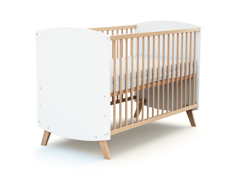 Lit bébé en bois SCANDINAVE 60 x 120 cm