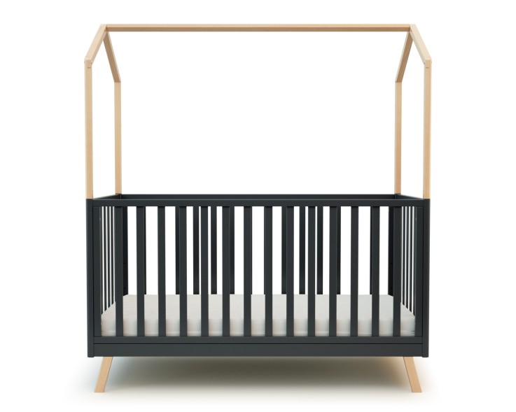 Lit cabane bébé évolutif en bois CONFORT