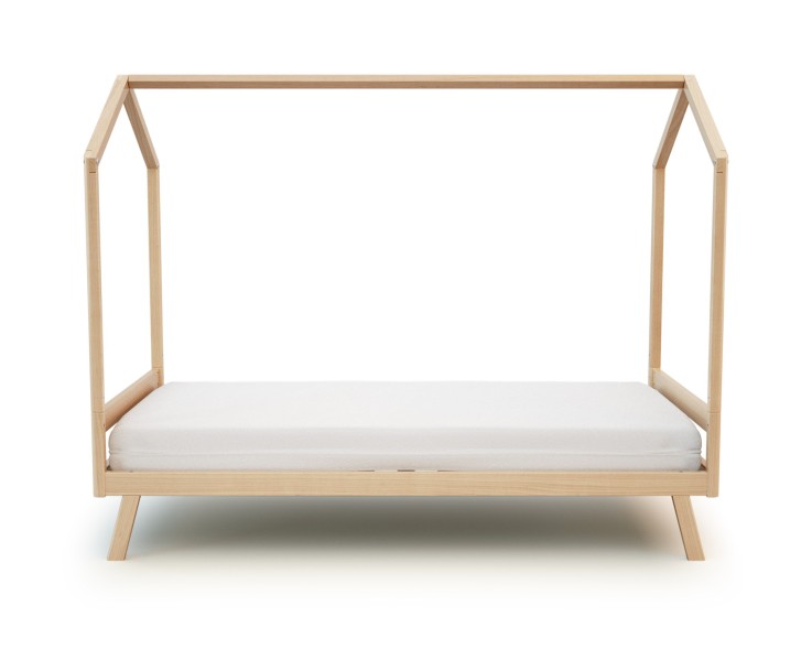 Lit cabane bébé évolutif en bois CONFORT 70 x 140 cm