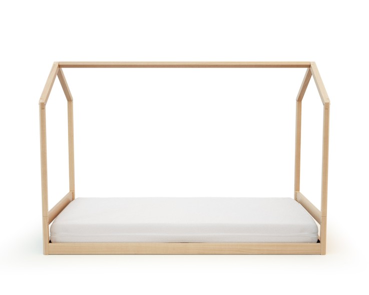 Lit cabane bébé évolutif en bois CONFORT 70 x 140 cm