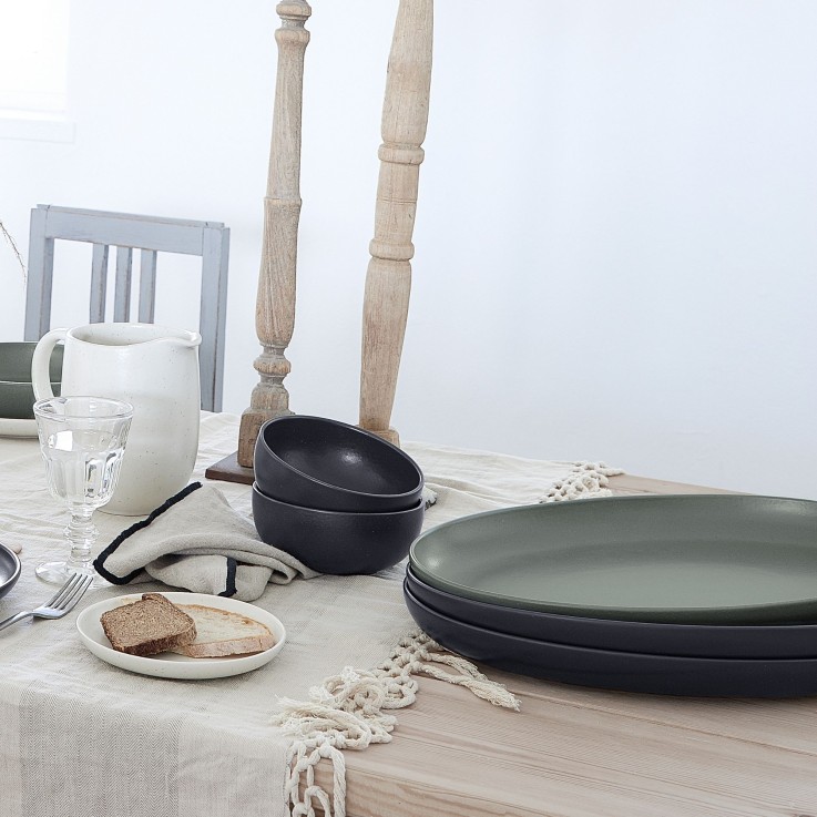 Plat Ovale Grand Pacifica by Casafina en grès