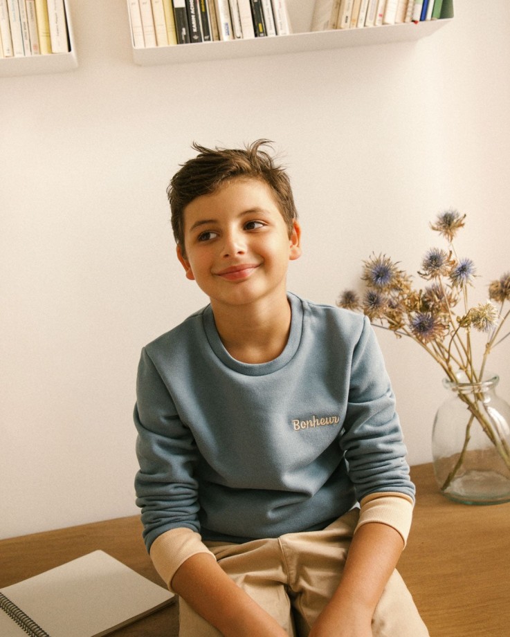 Sweat Enfant Bonheur Coton Bio