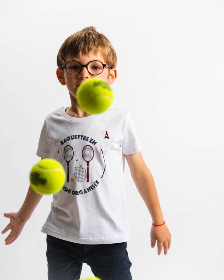 Tee-Shirt Enfant Raquette Coton Bio