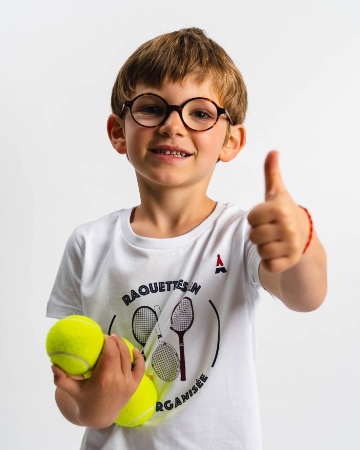 Tee-Shirt Enfant Raquette Coton Bio