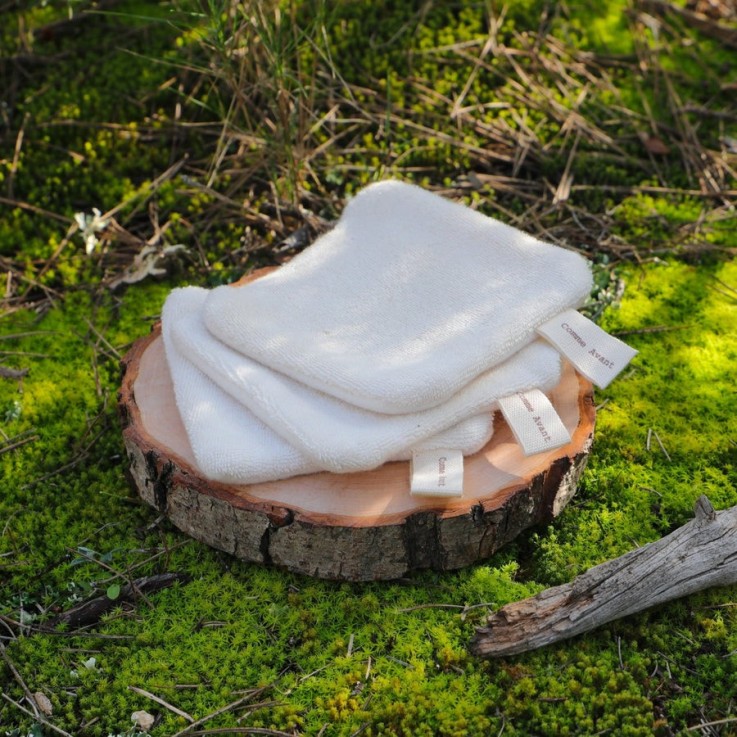 Lot de 5 Lingettes Lavables en Coton