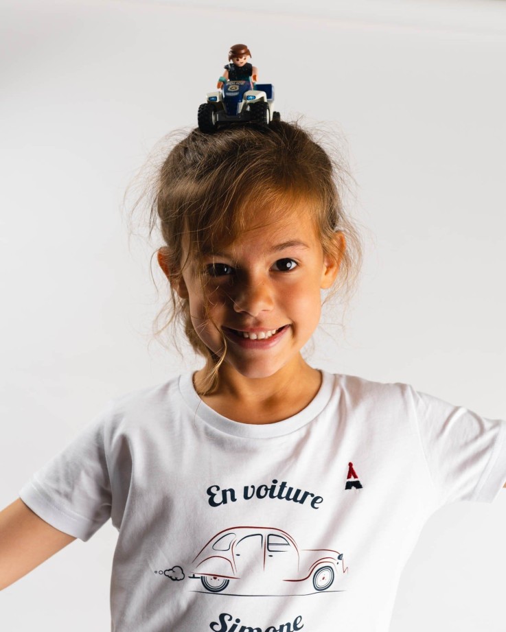 Tee-Shirt Enfant En Voiture Simone Coton Bio