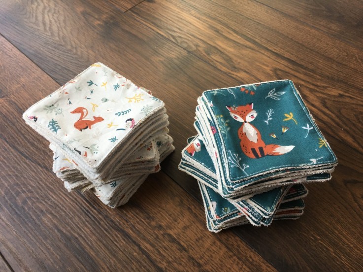 Lot De 4 Lingettes Coton Bio