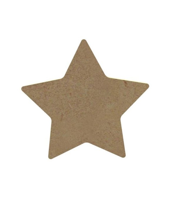 Étoile en bois MDF à...