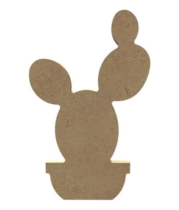 Cactus boule en bois MDF à...