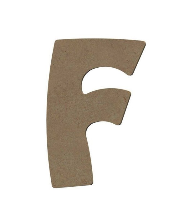 Lettre majuscule F en bois...