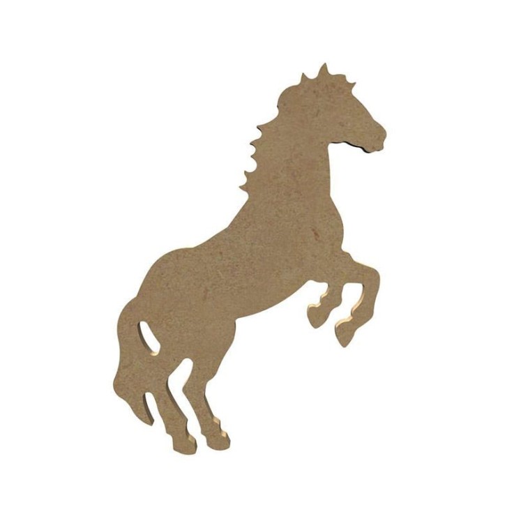 Cheval cabré en bois MDF à décorer - 18 x 10 cm
