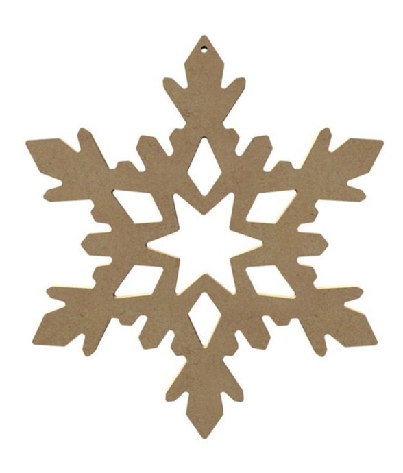 Flocon de neige en bois MDF...