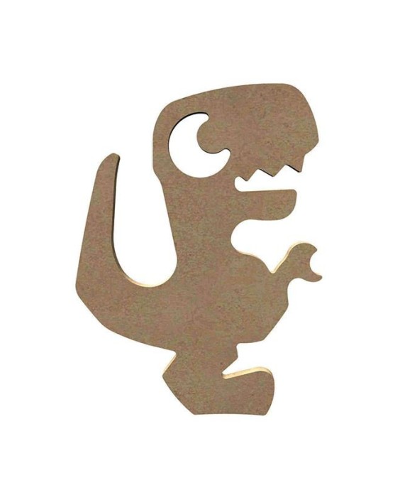 T-rex en bois MDF à décorer...