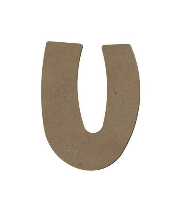 Lettre majuscule U en bois...