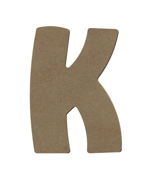 Lettre majuscule K en bois...