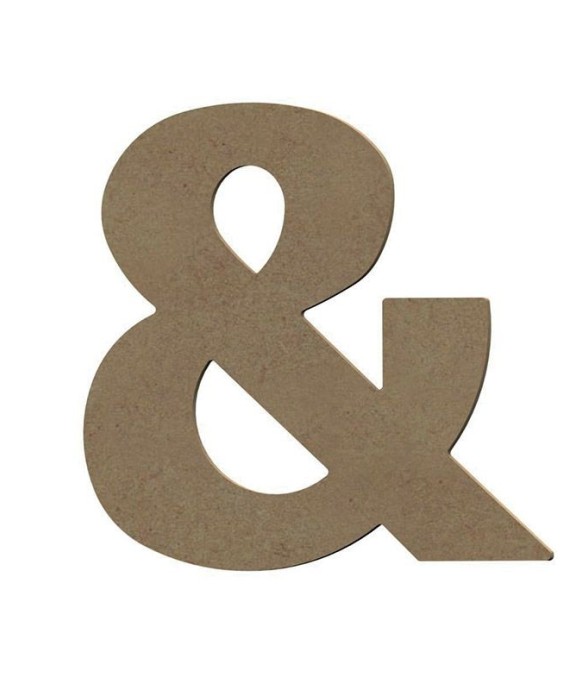 Symbole & en bois MDF à...