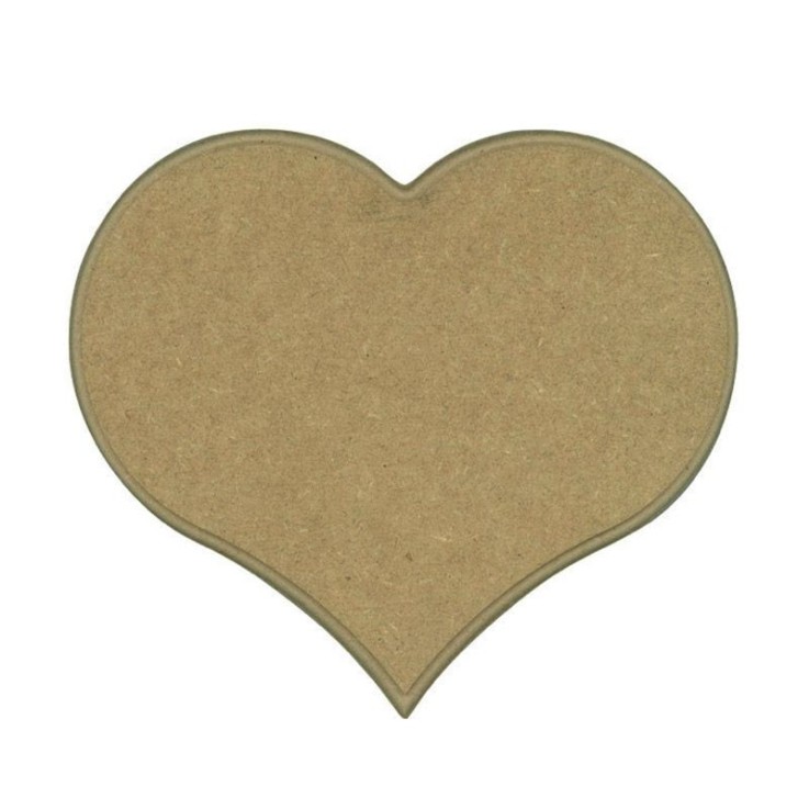 Dessous de plat en bois MDF - Coeur