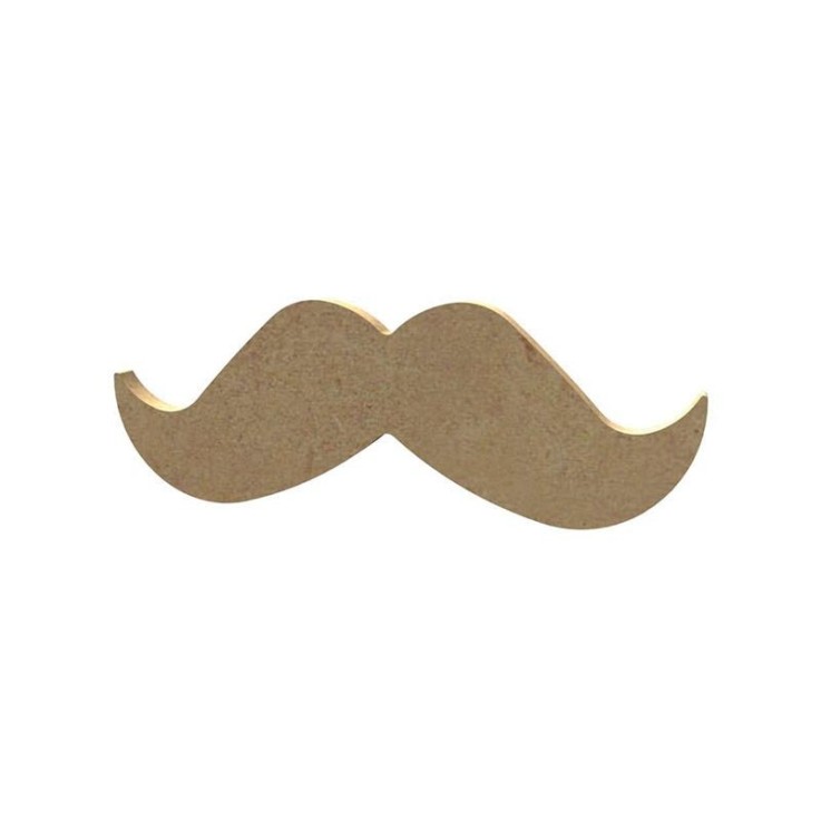 Moustache en bois MDF à décorer - 13 x 5 cm