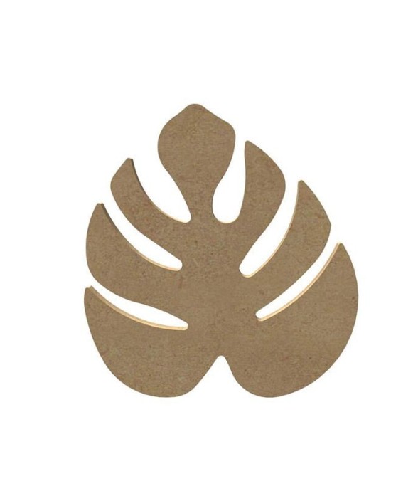 Feuille tropicale en bois...
