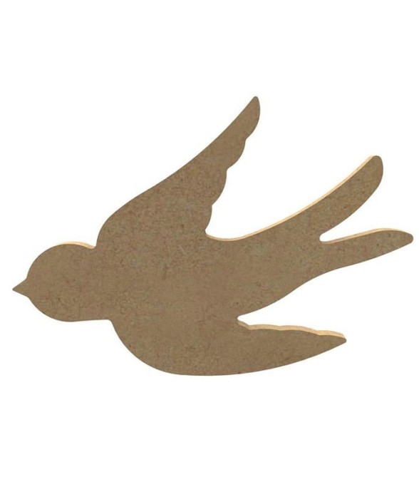 Hirondelle en bois MDF à...