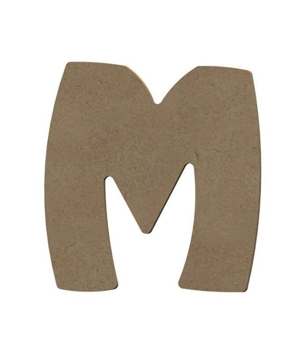 Lettre majuscule M en bois...