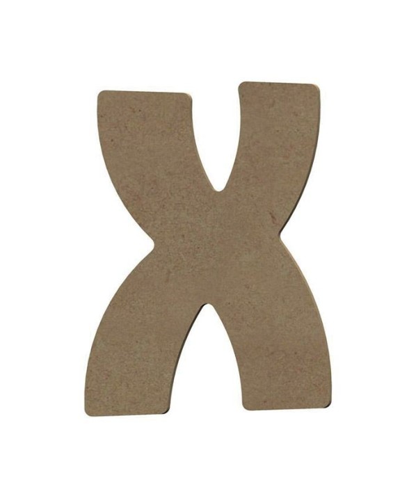 Lettre majuscule X en bois...