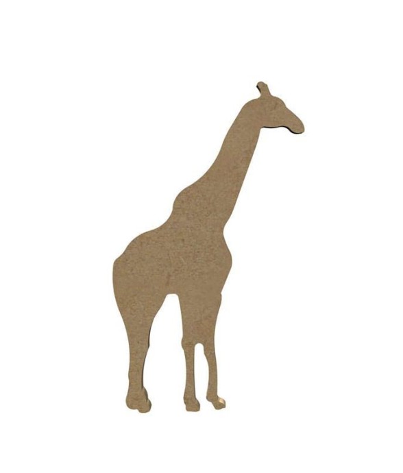 Girafe en bois MDF à...