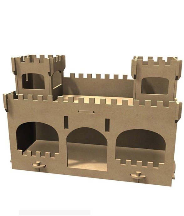 Château fort en bois MDF à...