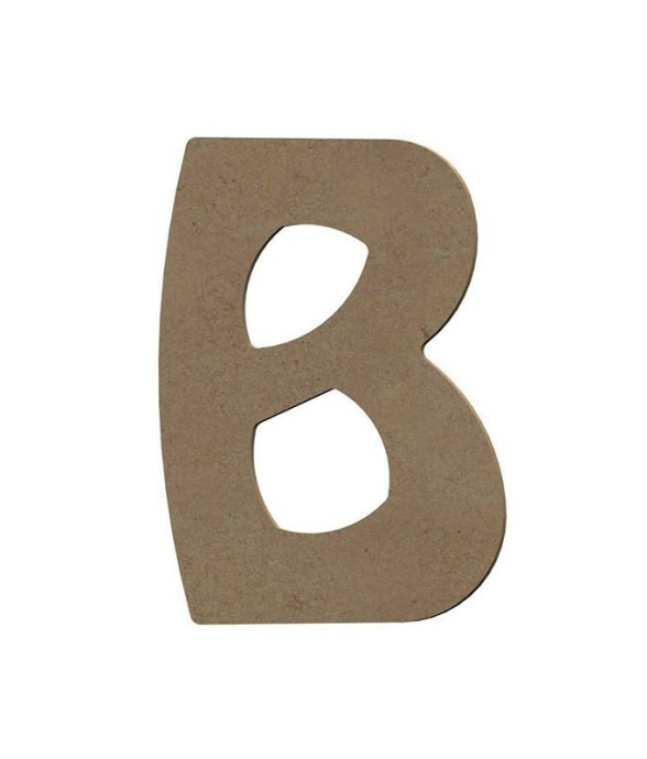 Lettre majuscule B en bois...