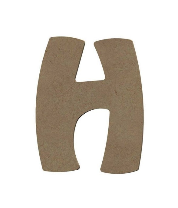Lettre majuscule H en bois...