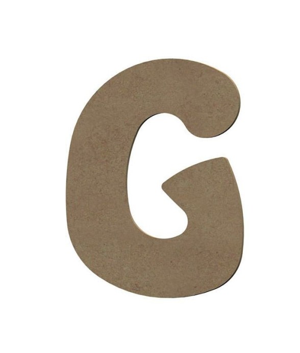 Lettre majuscule G en bois...