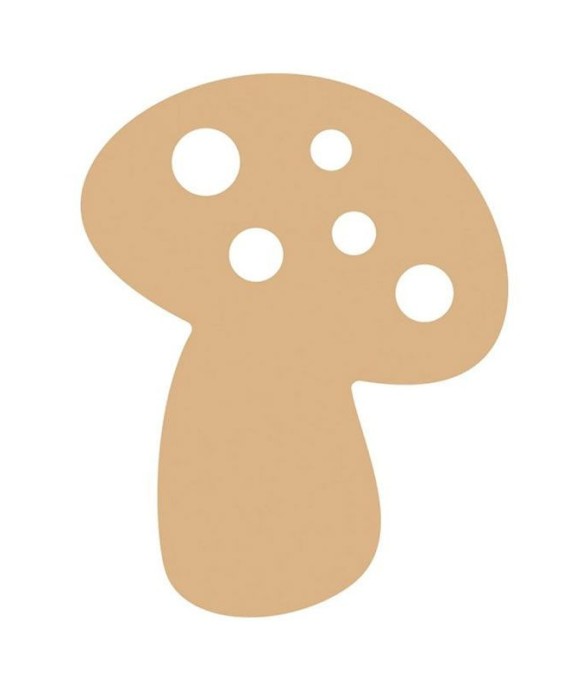 Champignon en bois MDF à...
