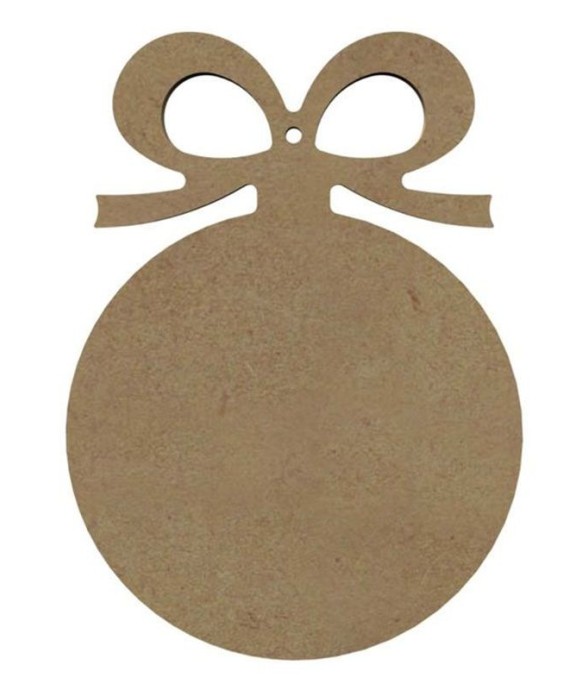 Boule de Noël en bois MDF à...