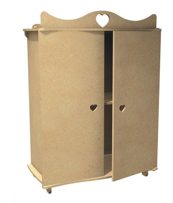 Armoire à poupée en bois...