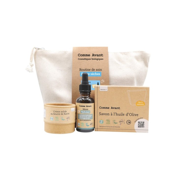 Coffret Routine soin peaux sèches Bio