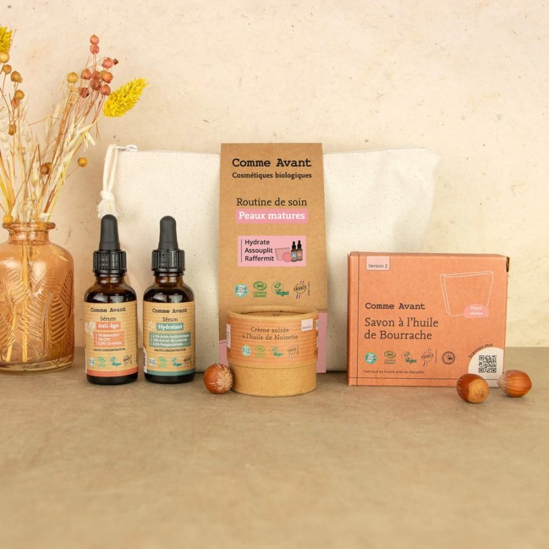 Coffret Routine soin peaux matures et anti-âge Bio