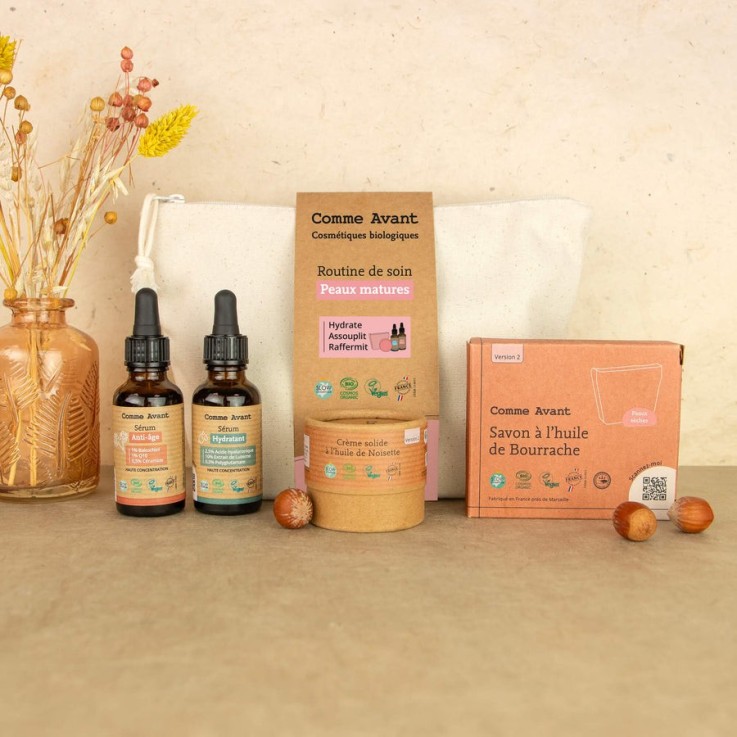 Coffret Routine soin peaux matures et anti-âge Bio