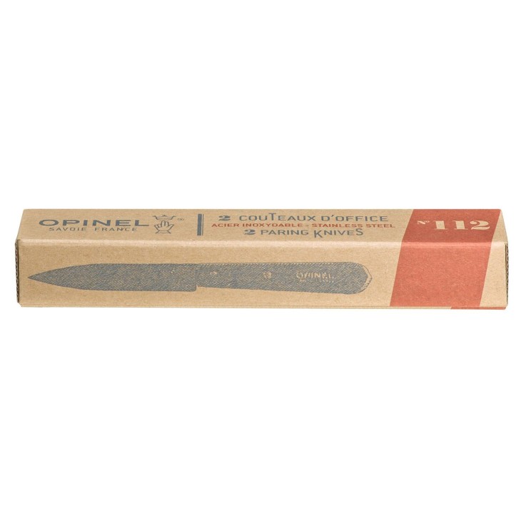 2 couteaux d'office Opinel n°112 lame 9,5 cm