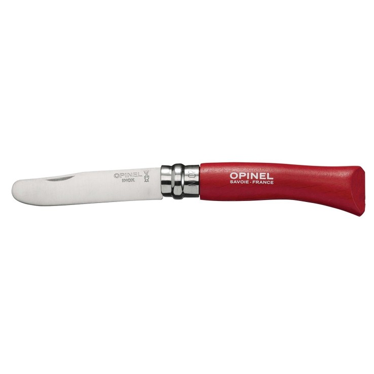 Mon premier couteau Opinel rouge n°07 lame 7,4 cm