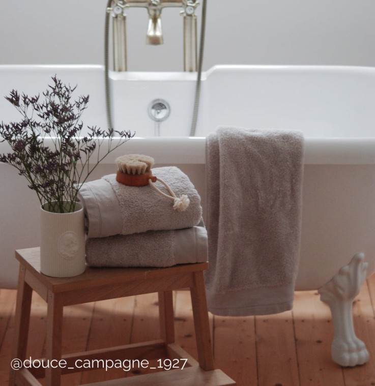 Serviette de bain Douceur Nature Coton Bio