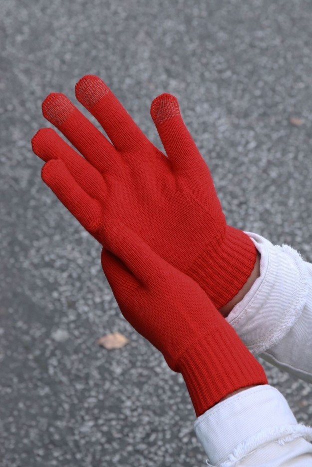 Gants tactiles mixte Jasmin Laine mérinos extra fine Bio