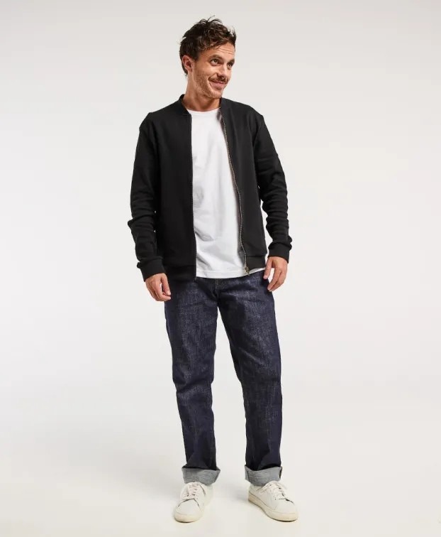 Sweat Pedro zip pique coton bio