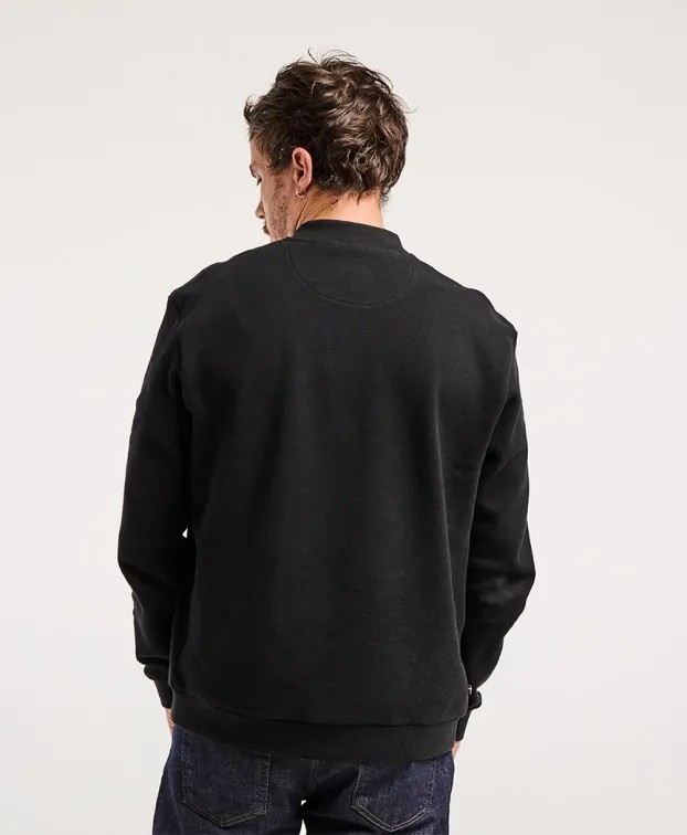 Sweat Pedro zip pique coton bio