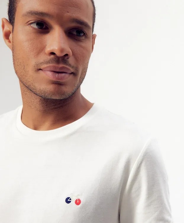 Tee-shirt Barthélémien "à vélo" coton bio