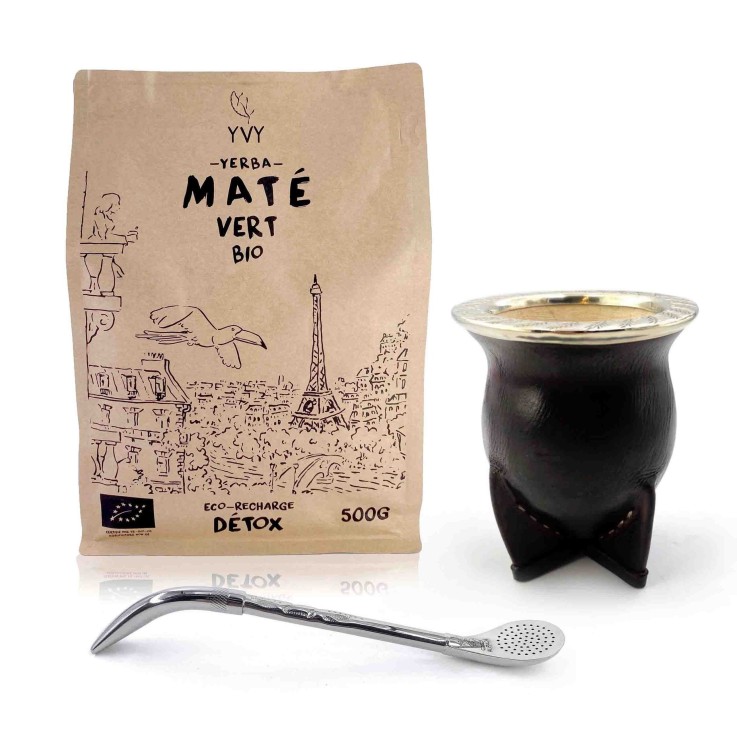 Kit Maté Camionero Alpaca Gravée