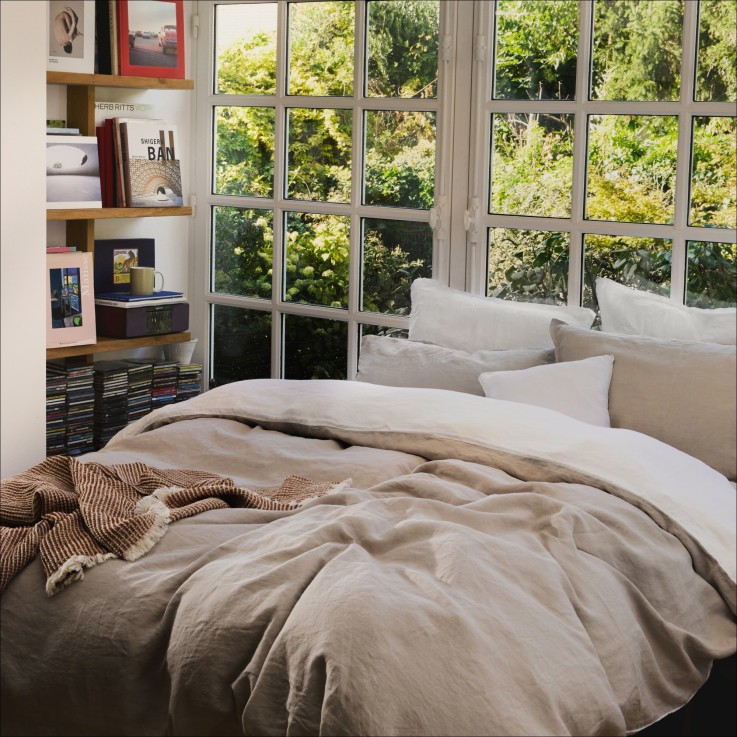 Plaid Esprit nid d'abeille Coton Bio