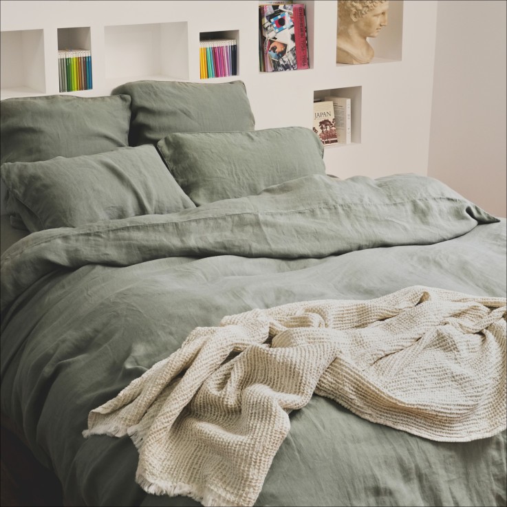 Plaid Esprit nid d'abeille Coton Bio